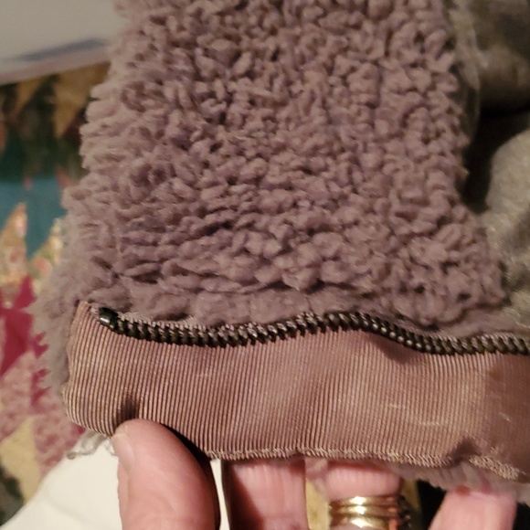 Alter'd State Womens Medium  Brown Wooly Jacket with mock collar - Picture 16 of 16